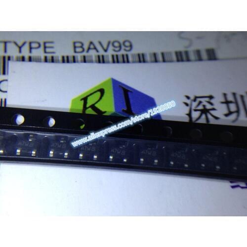Original BAV99 A7W D SOT-23 0.2A / 70V D Transistor