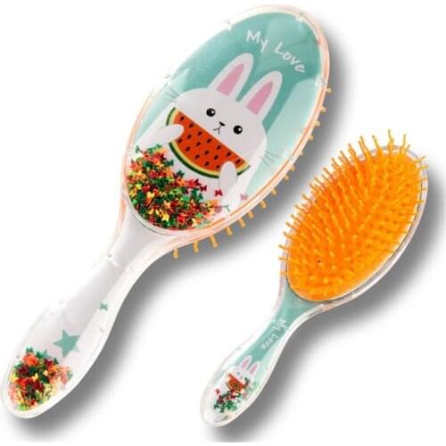 2021 Cartoon Pony Airbag Comb Animal Printing Air Cushion Comb Infant Comb Head Massager Hairdressing Comb