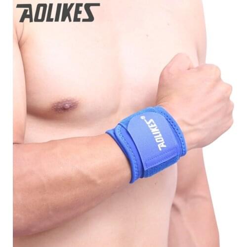 Adjustable Sport Wristband Wrist Brace Wrap Bandage Support Band Gym Strap Safety Sports Wrist Protector Hand Bands Aolikes