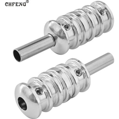 Tattoo Grips Aluminum Handle Tubes with Back Stem 25mm Permanent Makeup Microblading for Tattoo Machine Gun Needles Tips Supply