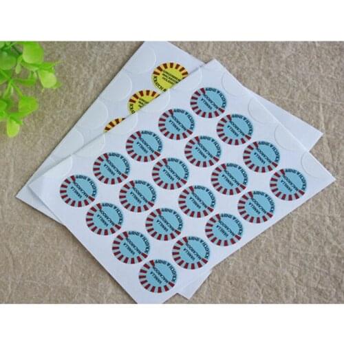 Special product sticker design with various of materials and logos for best price and excellent quality