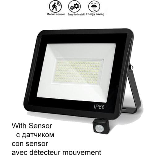 220V 10-100W LED FloodLight Spotlight Exterior Street wall reflector Lights LED PIR Motion Sensor Activated Separable Light Gard