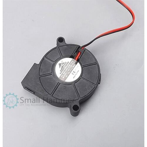 2pcs DC12V exhaust fan centrifugal turbine fan cooling micro blower 5015 worm gear fan