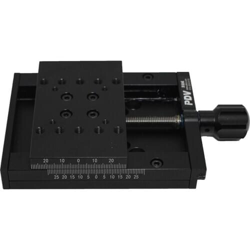 X Axis 50mm Travel Manual translation stage Manual Linear Stage Displacement Platform Optical Sliding Table PT-SD102P/102PS
