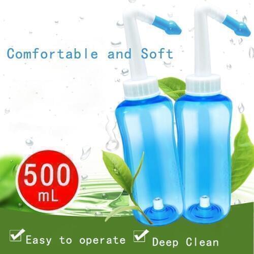1Set Neti Pot 500ML Adults Children Nasal Irrigator 2021 Wash Cleaner Nose Child Adult Avoid Allergic Rhinitis Neti Pot