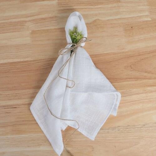 6pcs Cotton Napkins, 45X60CM Reusable Cloth Table Napkins,Kitchen Tea Towel,for Dining Room Holiday Party Wedding Decora