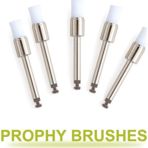 Ange Aile 100pcs Flat Polishing Brush With Handle Brush Polisher Disposable Prophy Cup Dentist Lab Materials Dental Brushes