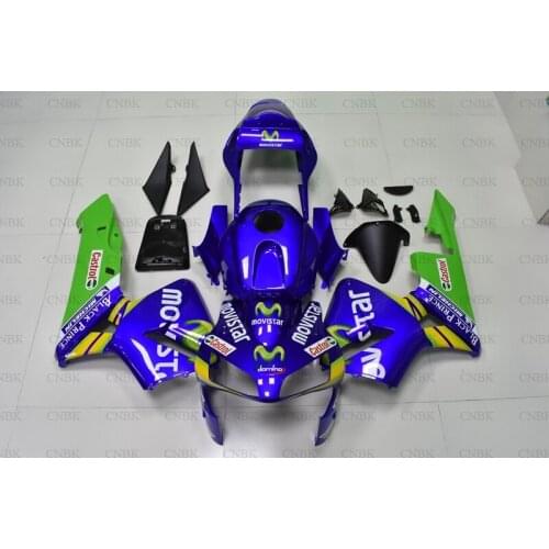 For CBR600 RR 2003 - 2004 Bodywork for Honda CBR600RR 03 movistar Bodywork for Honda CBR600RR 03 Fairings Unpainted