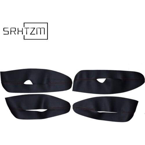 For Peugeot 408 2010 2011 2012 2013 Car Interior Door Handle Panel Armrest Microfiber Leather Cover