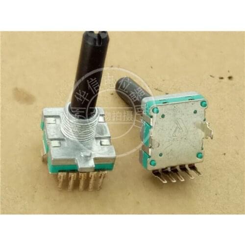 EC16 5 pin Encoder potentiometer Handle with 30mm long thread with 16 point step switch