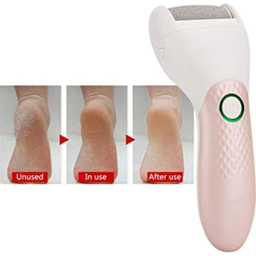 Electric Foot Callus Remover Kit Rechargeable Pedicure Foot Grinder 2 Grinding Heads Waterproof Feet Care for Dead Hard Dry Skin