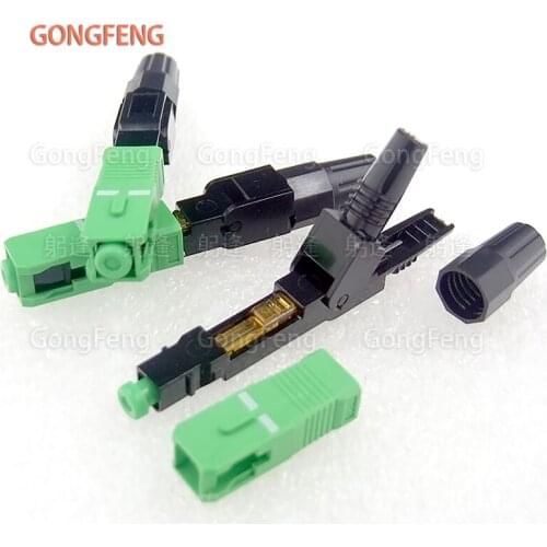 GONGFENG 100pcs NEW Hot Sale Optical Fiber Fast Connector SC/APC Fiber Optical Cable Quick Connector Special Wholesale