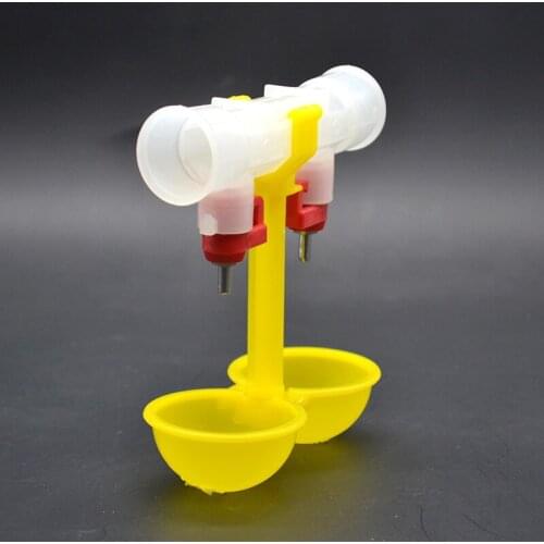 Komorebi Chicken waterer Ball Ball double nipple drinker mouth Drinking hanging cups Chicken Feeder farming equipment