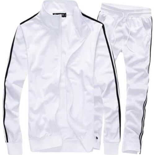 Mens Sets Spring Autumn Men Sportswear 2 Piece Set Sporting Suit Jacket+Pant Sweatsuit Male Fashion Clothing Brand Tracksuit Men