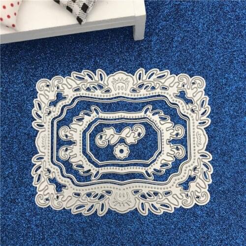 Square lace Metal cutting dies stencils and stamps for DIY Scrapbooking Scrapbook Paper Album Craft Dies