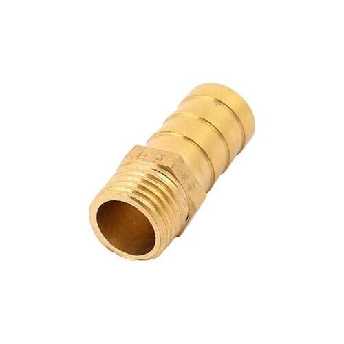 Brass 1/4BSP Male Thread to 12mm Hose Barb Straight Fitting Adapter Coupler