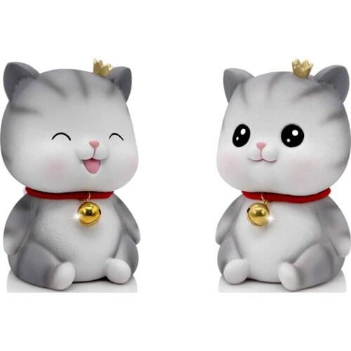 Cute Cat Decorative Saving Bank,Home Decoration Coin Bank Money Piggy Bank Help Form Right Money Habits