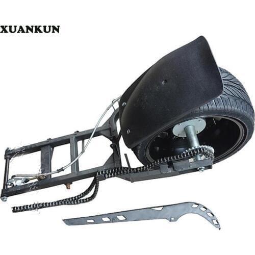 XUANKUN Pedal Motorcycle Modified Accessories Inverted Three Rounds Of Beach Car Rear Axle With 235-275 / 30-14 Tires