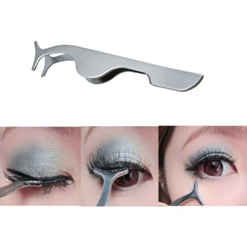 10pcs False Eyelashes Clip Extension Stainless Steel Eyelash Applicator Tweezers Tool Women Professional Beauty Makeup Cosmetic