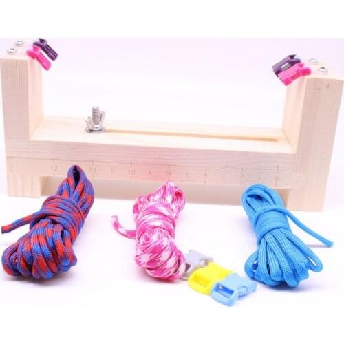 Paracord jig Adjustable Aluminum Weaving DIY Solid Wood Craft Tool Kit 2020 New Designed Outdoor Paracord Bracelet Maker