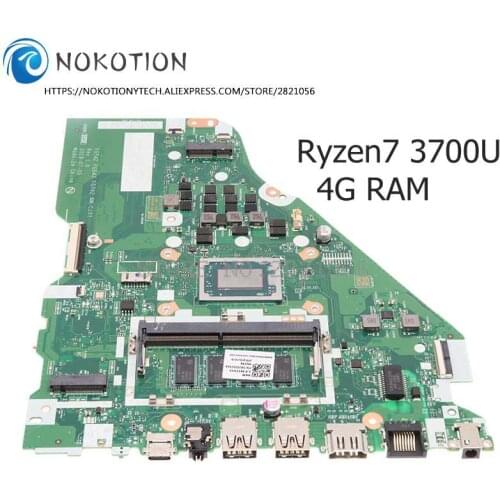 NOKOTION For Lenovo L340-15API L340-17API V155-15API Laptop Motherboard FG542 FG543 FG742 NM-C101 5B20S42494 Ryzen 7 3700U DDR4