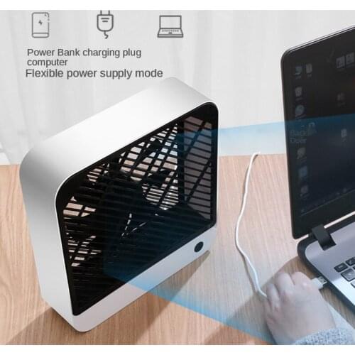 Cross-border wholesale USB rechargeable fan convenient desktop fan large wind fan gift customization