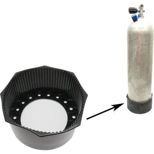 Underwater Tank Boot Scuba Aluminum 7.5" Round Dive Diving Base Protection for 12L Aluminum Cylinder Tank Protective Cover