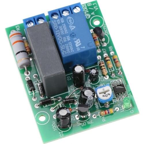 AC 220V Timer Relay Delay Switch Module Input/Output Delay Off Switch Adjustable 0 Sec-100 Min Relay rele Timing Turn Off Board
