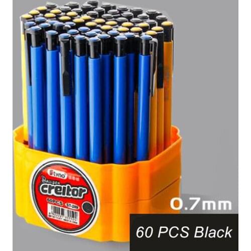 Push-type ballpoint pen push ballpoint pen blue oil pen wholesale black 0.7 red teacher with old-fashioned cute automatic push p