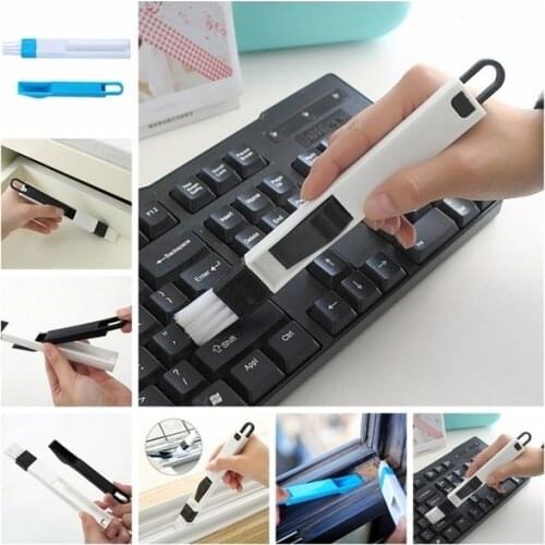 2In1 Multipurpose Keyboard Window Cleaner Groove Cleaning Brush Household Brush Cleaner Home Kitchen Folding Brush Cleaning Tool