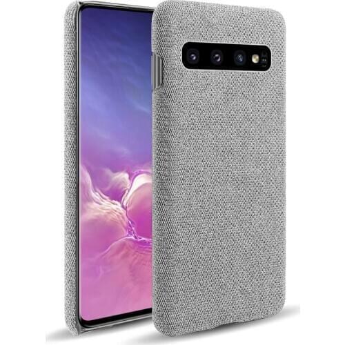 Cloth Cases For Samsung Galaxy S10 S10 Plus S10 e Case Slim Retro Cloth Hard Phone Cover For Galaxy S10 Plus S10e Coque Capa