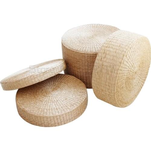 Tatami Futon thickened Meditation Cushion sitting pier kneeling Buddha mat rattan household Futon tea table stool