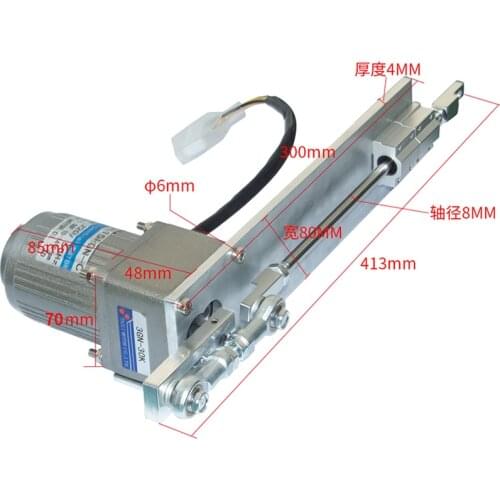 DIY custom ac 220 v motor reciprocating stroke 3 cm to 10 cm straight push rod motor aging test scale