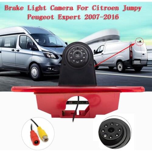 High Definition Waterproof Vision Rear View Backup Brake Light Camera For Citroen Jumpy Peugeot Expert Toyota Proace 2016-2019
