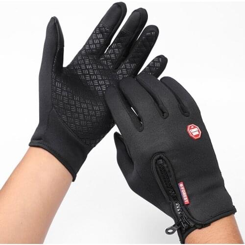 Winter Warm Cycling Gloves Fitness Men Women Windproof Bike Motorcycle Fishing Gloves Full Finger Touchscreen Ski Gloves Non-Sli