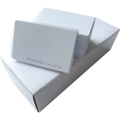 200PCS RFID 125Khz EM ID EM4100 TK4100 Proximity ID Cards CR80 Card Size