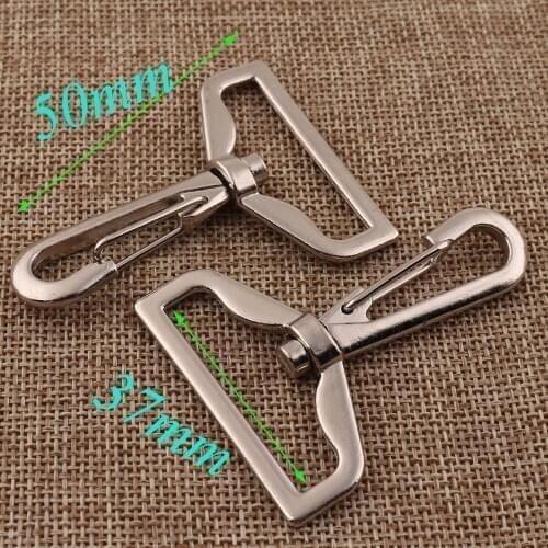 6 PCS Large Silver Lobster Swivel Clasps 1 1/2"Buckle Gate Bag Hook Clasps Claws Carabiner Snap Purse Strap Handbag Snap