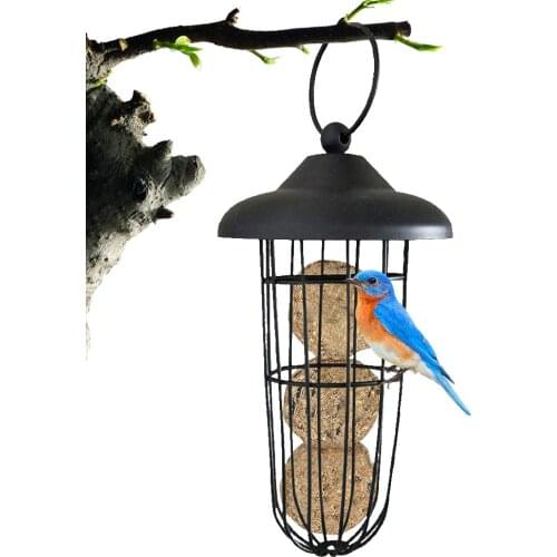 Bird Feeder Hanging Automatic Bird Feeding Tool Metal Carrying Bird Feeder For Outdoor Use Pet Bird Feeder Birds Accessoires
