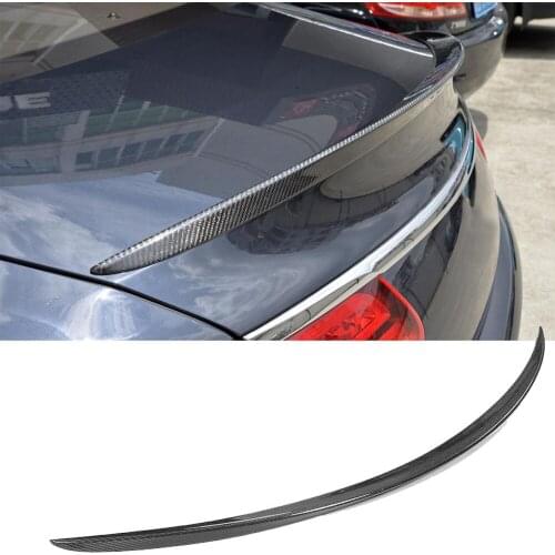 Carbon Fiber Car Rear Spoiler For Mercedes-Benz S Class W222 S500 S63 S65 AMG Coupe 2D 2014-2018 Trunk Spoiler Boot Lip Wing FRP