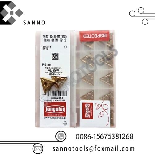 Free shipping! High quality turning blade tools TNMG160404-TM T9125 / TNMG160408-TM T9125 cnc carbide turning inserts in China
