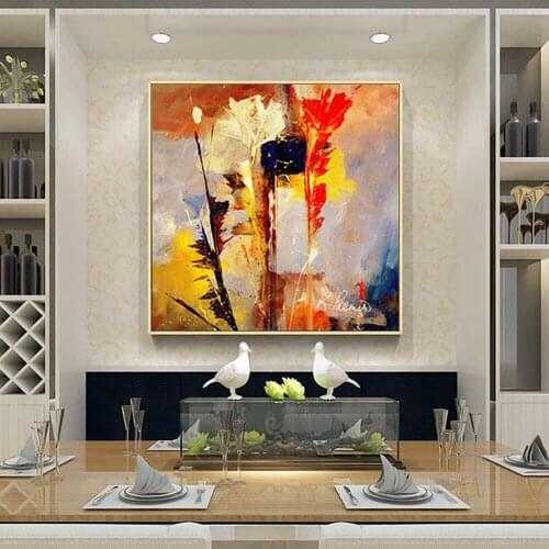 Large Size Wall Art Oil Painting On Canvas Handmade Abstract Artwork For Living Room Decoration Picture Hand Painted Unframed