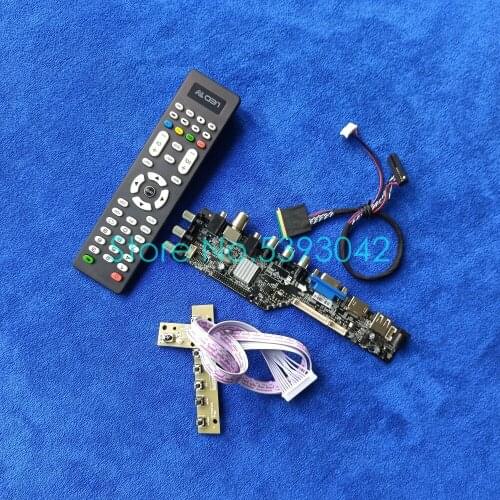 For B140XW01 V.0/V.1/V.2/V.3/V.5/V.6/V.7/V.8/V.9/V.B 1366*768 USB LVDS 40-Pin digital panel DVB-T 3663 controller board kit