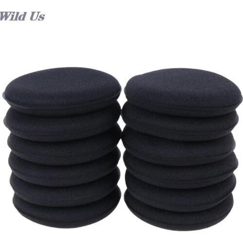Hot sale 12pcs High Density Foam Sponge Auto Detailing Applicator Pad Best For Waxing and Polishing