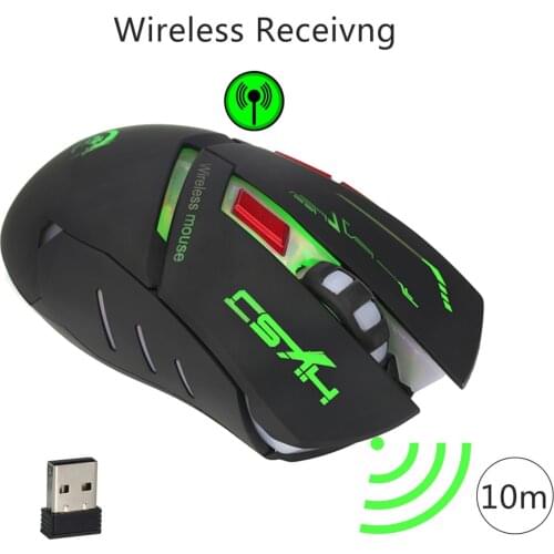 HXSJ X30 2400dpi Rechargeable Wireless Gaming Mouse 7 color Backlight Breathing Comfort Gamer Mice for Computer Desktop Laptop