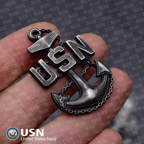 US UNITED STATES NAVY USN OFFICER LAPEL SERGEANT HAT PIN CAP BADGE COCKADE
