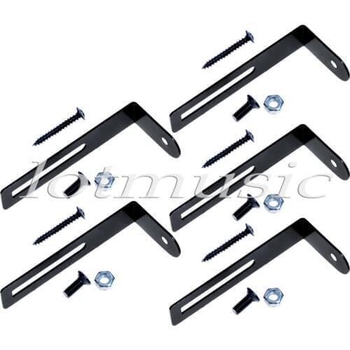 5Set Black Metal Guitar Pickguard Bracket for Electric Guitar Replacement