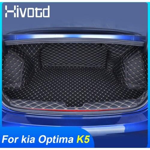 Car Trunk Mat For Kia Optima K5 dl3 2021 2020 Car Trunk Mats Protection Frame Anti-Kick Pad Cover Carpet Interior Accessories