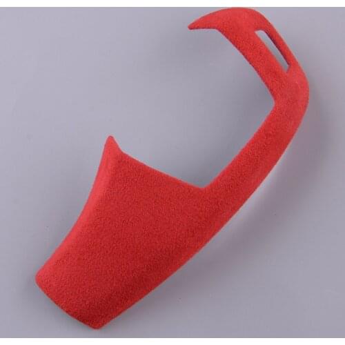 Red Gear Shift Knob Cover Trim Sticker Protector Fit For BMW X5 X6 5 Series E60 E70 E71 2008 2009 2010 2011 2012 2013 LHD