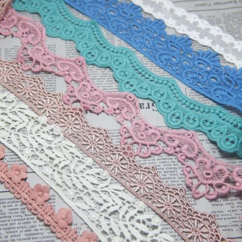 Lace trim fabric $0.99 1-2 yard/pack DIY sewing fabric accessories (water soluble lace,cotton lace,gauze embroidered lace)