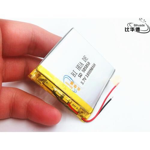 Li-Po 2pcs 3.7V,1800mAH,[505050] Polymer lithium ion / Li-ion battery for TOY,POWER BANK,GPS,mp3,mp4,cell phone,speaker